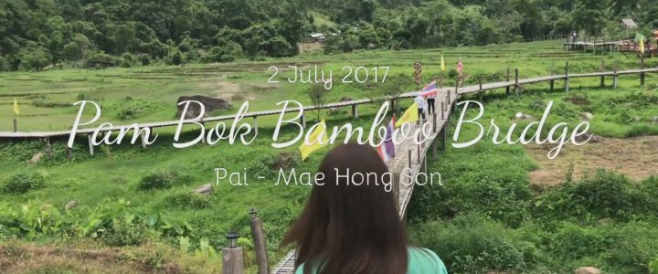 Pambok Bamboo Bridge in Pai สะพานบุญบ้านแพมบก